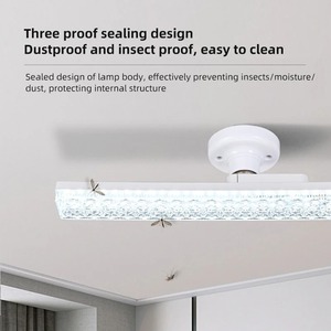 Lámpara de cristal <span class=keywords><strong>LED</strong></span> Aurora blanca moderna, fuente SMD, accesorio de Interior para el hogar, 50W, 100W, Bombilla de techo, E27, barra, AC85-265V para sala de estar - Product Image 6