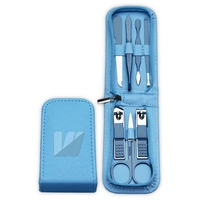 Ensemble professionnel de manucure et de pédicure en acier inoxydable de qualité supérieure comprenant des outils de coupe-ongles avec étui de voyage durable