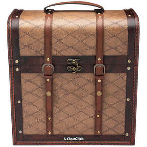 Wooden Handmade <b>Record</b> Storage Carrying <b>Case</b> Classic Vintage Retro Style - Product Image 2