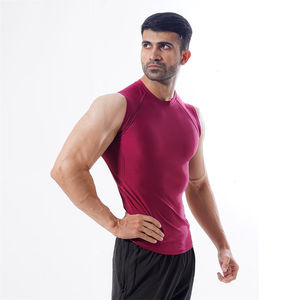 Camiseta sin mangas de algodón 100% personalizada al por mayor, camiseta sin mangas tejida para gimnasio, culturismo, camiseta sin mangas para hombres, diseño impreso de alta calidad - Product Image 2