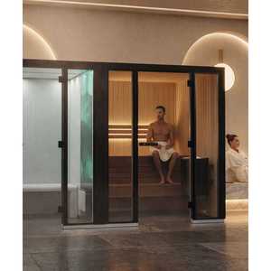 Aspen ThermoAspen 2-3-4 Person Dual Room <b>Sauna</b> Steam Room Combo with Dry Steam Function and 1-Year Warranty - Product Image 2