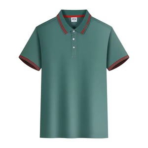 Camisa de Punto de Manga Corta para Hombre, Calidad Premium 2025, Logotipo Personalizado, Color Sólido, Antiarrugas, Estilo Casual Elegante, Venta al Por Mayor - Product Image 4