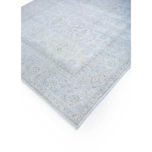 Alfombra de Lana Anudada a Mano Erbe, Diseño de Medallón Gris y Negro para Sala de Estar, Decoración de Pasillo, Alfombra Rectangular para Uso Doméstico-LNLP-06 - Product Image 2