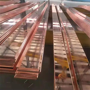 בר שטוח מנחושת טהורה / בר אוטובוס מנחושת / מוט חשמלי מנחושת טהורה - Product Image 3