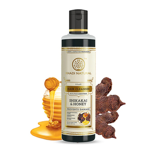 Khadi Natural Shikakai & Honey Limpiador Capilar-Sls & Paraben Free-210 ml - Product Image 1