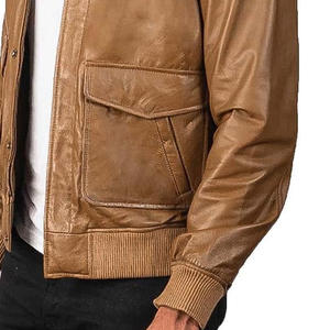 Personalized <b>Pilot</b> Bomber <b>Jacket</b> With Logo Printing Embroidery Mens Womens Casual Streetwear Outerwear Factory OEM - Product Image 2