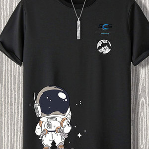 Camiseta Ligera, Transpirable y Holgada para Hombre, 100% Algodón, con Estampado Gráfico Elegante, Logotipo Personalizado - Product Image 2