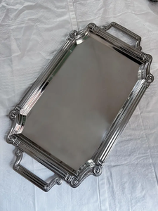 Plateau de service léger en aluminium et acier pour un transport facile des collations et des boissons pendant les fêtes à la maison tous les jours - Product Image 2