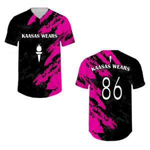 เสื้อกีฬาซอฟต์บอลคาร์ดิแกนแขนสั้นเสื้อกีฬาซอฟต์บอลเสื้อไล่ระดับสีออกแบบทีมชื่อ/หมายเลขสำหรับทุกเพศ - Product Image 2