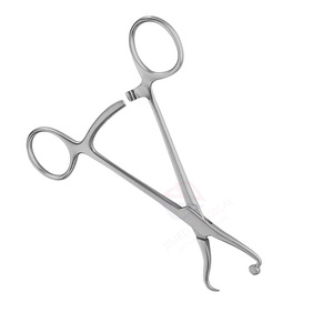 Fórceps de sujeción de hueso quirúrgico de acero alemán Manual de 5,5 pulgadas de alta calidad, pinza de hueso de placa ortopédica - Product Image 3