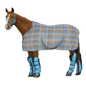 El mejor precio en la nueva colección Zebra Check Winter Standard Neck Horse Fleece Stable Rug - Product Image 3