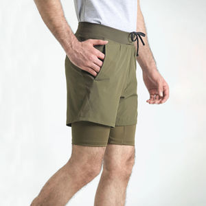 Pantalones Cortos Deportivos Casuales para Hombre, 100% Algodón, Color Gris, para Gimnasio, Fitness, Correr, de Secado Rápido y Alta Calidad - Product Image 6