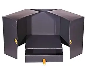 TRIHO TRb- 1413 Cake Gift Box Surprise with One Drawer Gift Box with Ribbon Empty Boxes for Wedding Gift