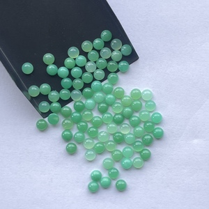 6mm 8mm 10mm crisoprasa verde Natural suave redondo calibrado cabujones piedras preciosas sueltas piedras semipreciosas joyería DIY Alibaba - Product Image 4