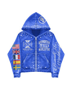 Conjunto de Sudadera con Capucha y Pantalones Deportivos de Felpa de 2 Piezas, Estampado de Guepardo Animal, 100% Algodón, 500GSM, Talla Grande, Envío Gratuito y Libre de Impuestos - Product Image 2