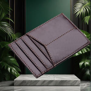 2024 Usine Meilleur Vendeur Véritable Vintage En Cuir Pince À Billets Mince RFID Avant Pince À Billets - Product Image 6