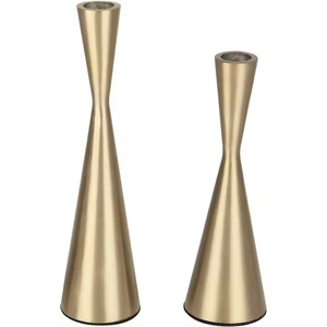 Candelabro chapado decorativo de Metal dorado para decoración navideña del hogar y centro de mesa de comedor de restaurante de Hotel - Product Image 2