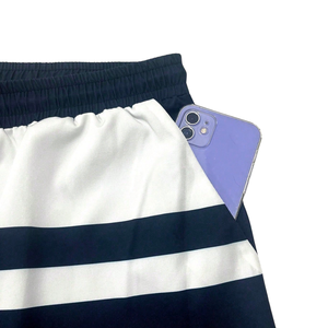 <b>Mens</b> Quick Dry Board Shorts Lightweight Swimming Shorts Elastic Waist Drawstring Mesh Lining Beach Swim <b>Trunks</b> Summer Wear Navy - Product Image 3