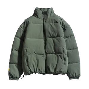 เสื้อแจ็คเก็ตฤดูหนาวแบบมีฮู้ดสีน้ำเงินเงาสำหรับผู้ชาย เสื้อแจ็คเก็ตพัฟเฟอร์บุใยสังเคราะห์สำหรับกิจกรรมกลางแจ้ง รุ่นปี 2026 - Product Image 2