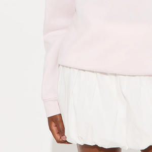 Sudaderas para niñas Material de lana de algodón suave Jersey cómodo Diseño de cuello redondo cómodo Impresión de logotipo personalizado Manga larga - Product Image 3