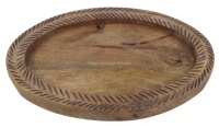 Plateau de service ovale en bois de manguier naturel, design moderne, style américain, pour fêtes, restaurants, cafés, traiteurs, cuisine, élégant
