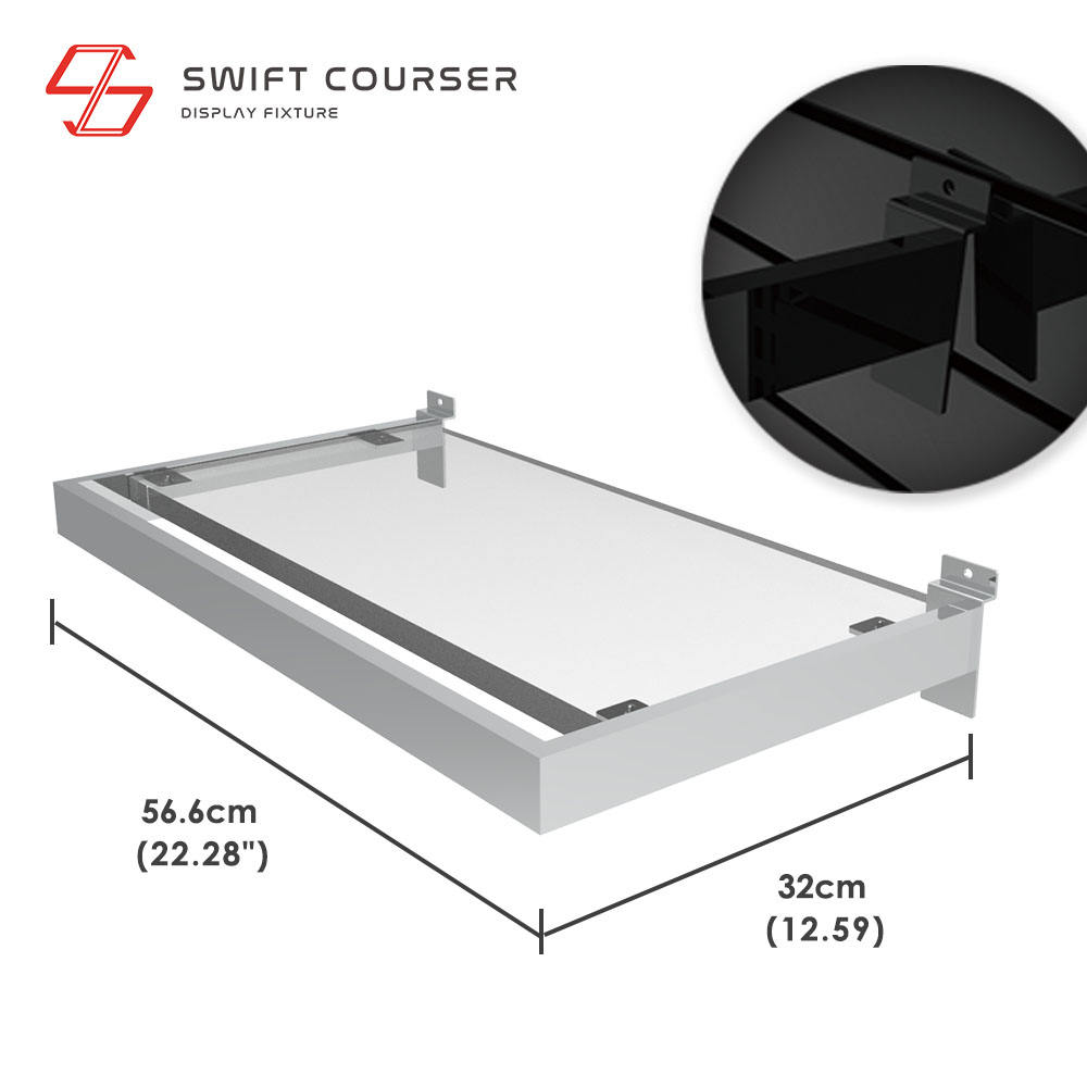 Frame (Chrome Plated) + Acrylic Shelf