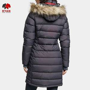 Abrigo acolchado largo personalizado Ryan Pro Gear para mujer con logotipo personalizado Diseño ODM de alta calidad - Product Image 5