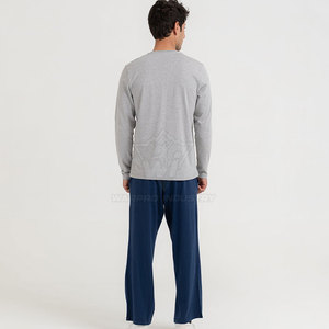 Pantalon décontracté pour homme en mélange de coton, style outdoor, coupe ample, tissu respirant, idéal pour un look décontracté. - Product Image 2