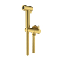 Kit de levier hydroscopique à onde unique avec finition bronze doré Bidets de WC d'arrêt de douche en laiton à main