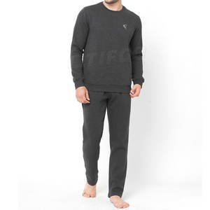 Chándal transpirable de alta calidad para hombre, venta al por mayor, chándal liso de entrenamiento con cuello redondo, ropa de calle para la temporada de invierno - Product Image 1