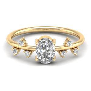 REYES Solitaire 14K 18K or rose bagues de fiançailles en diamant cultivé en laboratoire cadeau de mariage personnalisé bijoux fins pour les femmes - Product Image 6