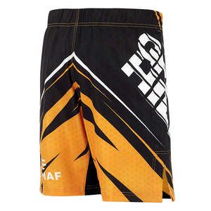 Pantalones Cortos de MMA Aprobados por IMMAF GREEN HILL, Ropa Deportiva Dorada de Diseño Personalizado para Muay Thai y Otras Artes Marciales, Servicio OEM Disponible - Product Image 2
