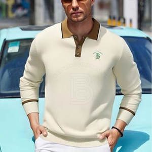 Camiseta Polo de Manga Larga Hecha con el Mejor Material, Personaliza Tu Propio Diseño, Camiseta Polo Estilo 2025 - Product Image 5