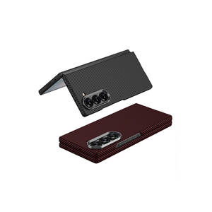 Étui de luxe Netzy en fibre de carbone pour Samsung Galaxy Z Fold 6, coque arrière métallique fine avec protection de l'appareil photo, logo personnalisable INS - Product Image 3