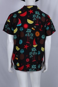 Resort <b>Men's</b> Hawaiian polyester <b>Shirt</b> Quick Dry Aloha <b>Shirts</b> Short Sleeve <b>Beach</b> Holiday Casual Summer Button Up <b>Shirt</b> - Product Image 2