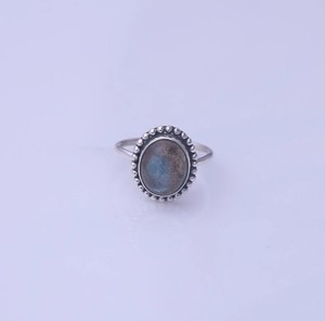 Designer <b>Labradorite</b> Cabochons <b>Ring</b> Solid 925 Sterling Silver Oval Shape <b>Labradorite</b> Gemstone Rind Handmade Jewelry Supply - Product Image 4