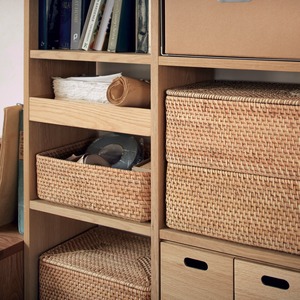 Paniers de rangement circulaires en rotin naturel faits à la main, design moderne multifonctionnel et écologique par Artex Green Earth, fabriqués au Vietnam - Product Image 6