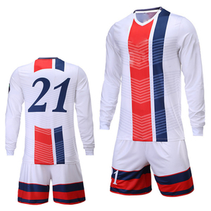 High Quality Soccer Uniform Football Jersey <b>Set</b> Breathable Quick Dry Anti-Bacterial Half Summer Custom Logo Teamwear OEM - Product Image 3
