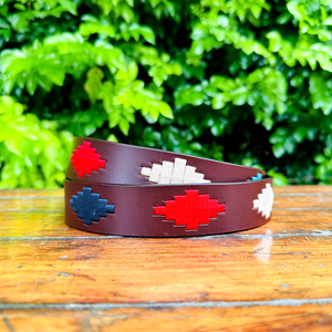 เข็มขัดโปโลด้ายไนล่อนรีไซเคิลแนววินเทจพร้อมหมุดทองเหลืองสำหรับหัวเข็มขัดหนังแท้สไตล์ลำลองดีไซน์แบบอาร์เจนตินา - Product Image 2