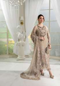 Indian Pakistani Art Silk <b>Suit</b> Punjabi Dress Material Party Wear Wedding <b>Women</b> Ladies Wear Handmade Salwar Kameez <b>Suit</b> Designer - Product Image 3