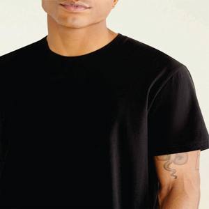 OEM Vente en gros coton uni t-shirt surdimensionné à col ras du cou t-shirt graphique personnalisé avec impression de logo pour hommes - Product Image 2