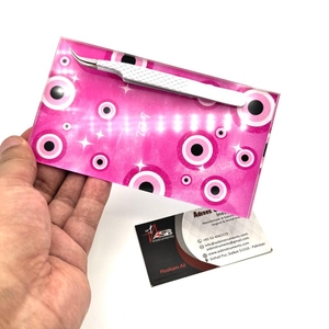 Wholesale Price Custom Sustainable Acrylic Lash Pallet <b>Tiles</b> Square Flower Butterfly <b>Magnet</b> for Tweezer Custom Logo Eyelash Tray - Product Image 5