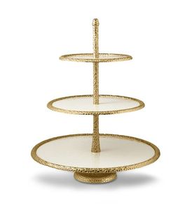 Soporte de pastel de metal de perfil bajo con base ancha y gran superficie diseñada para exhibiciones de panadería y repostería casera - Product Image 5