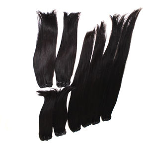 High Quality Natural bone straight human hair, human hair <b>crotchet</b> Hair Bundle Loose Deep Wave Yaki Bulk Hair - Product Image 5