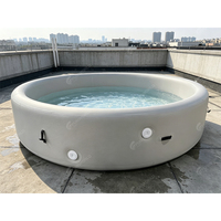 Großer Familien-Aufblasbarer Swimmingpool Verdicktes PVC Langlebiger Outdoor-Garten-Luftpool für Kinder und Erwachsene Sommerspaß