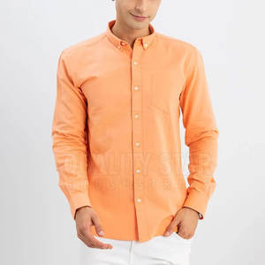 Camisas de vestir transpirables ajustadas formales para hombre hechas a medida OEM, diseño de cuello vuelto para la temporada de primavera - Product Image 1