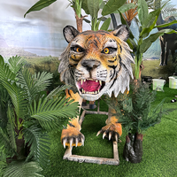 Tigre Électrique Animatronique Réaliste pour Parc d'Aventures, Modèle Animal d'Intérieur avec Capteur Infrarouge, Personnalisé pour Centres Commerciaux et Espaces Publics