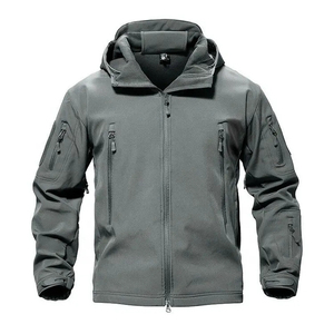 Chaqueta cortavientos unisex para exteriores, impermeable, cortavientos, transpirable, ligera, de softshell para entrenamiento, para uso activo en todas las estaciones. - Product Image 3