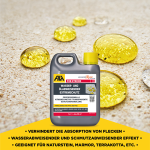 FILA Solutions d'entretien des surfaces FOB XTREME Scellant hydrofuge et oléofuge pour pierre, sans danger pour les aliments, pour granit, béton, terre cuite, carrelage de carrière - Product Image 5