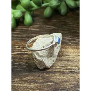 Navajo Made Fashion <b>Rings</b>-Purple <b>Opal</b> Inlay Sterling Silver Jewelry Rose <b>Gold</b> & Rhodium Plated Gift Ready - Product Image 3